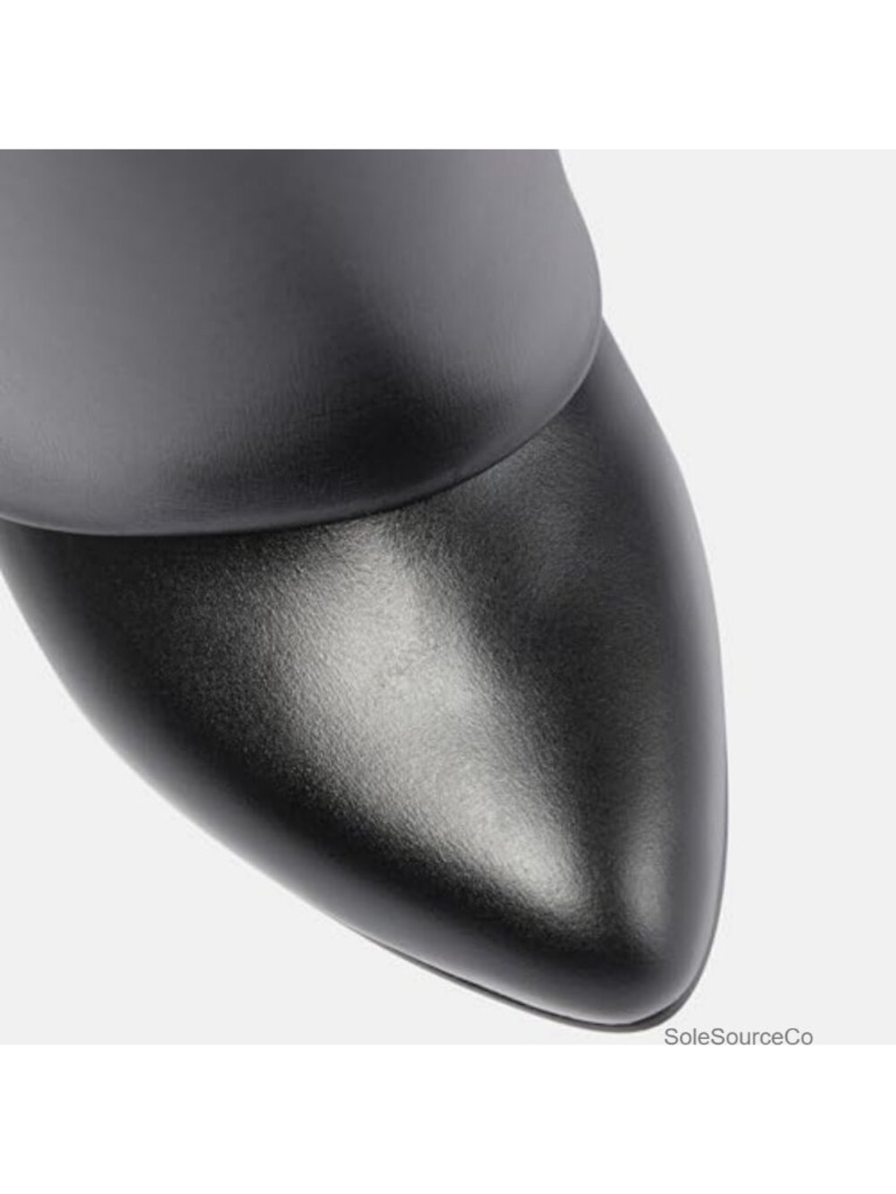 Women's Knee High Wedge Boots Fold Over Pull On Pointed Toe Tall Fashion Boots - Picture 4 of 6